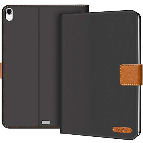 Conie TC824 Texture Case Kompatibel mit iPad Pro 11 2018, Ultradünne Smart Cover Schutzhülle Textil Cover Tablethülle für iPad Pro 11 2018 Etui Dunkelgrau von Conie