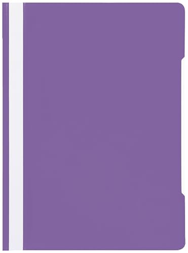 Conipa® 25 x Schnellhefter Lila DIN A4 (Set) mit Beschriftungsfeld PP-Kunststoff (Plastik) - Hefter & Mappe für Schule & Büro (stabil) - Heft-Mappen Organisation (PVC-frei) transparentes Deckblatt von Conipa