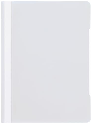 Conipa® 25 x Schnellhefter Transparent DIN A4 (Set) mit Beschriftungsfeld PP-Kunststoff (Plastik) - Hefter & Mappe Schule & Büro (stabil) - Heft-Mappen Organisation (PVC-frei) transparentes Deckblatt von Conipa