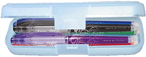 PILOT Tintenroller FRIXION Point, Etui 7er komplett Set Profi, Farben schwarz, blau, rot, grün, hellblau, violett, pink von Conipa