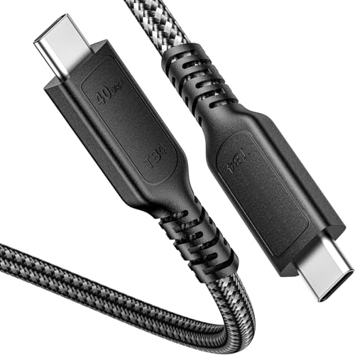 ConnBull Thunderbolt 4 Kabel 40Gbps High Speed USB C Übertragungsrate 8K@60Hz Display/ 240W Ladung für iPhone 15 Pro, Macbook, iMac usw, 1,8m von ConnBull