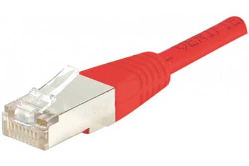 CONNECT 0,50 m Kupfer/Aluminium RJ45 Cat. 6 F/UTP Patch Cord – rot von Connect