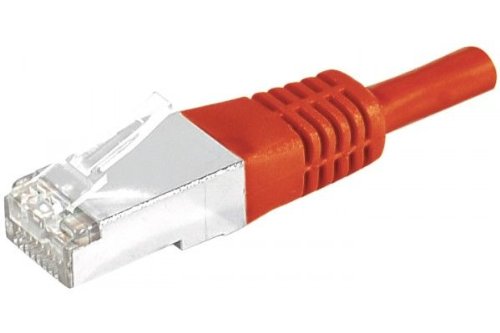 CONNECT 25 m Full Copper RJ45 Cat. 6 a S/FTP Patch Cord – rot von Connect