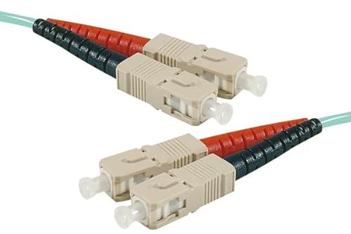 CONNECT 5 m OM4 50/125 SC/SC Fiber Duplex Patch Kordel – Aqua von Connect