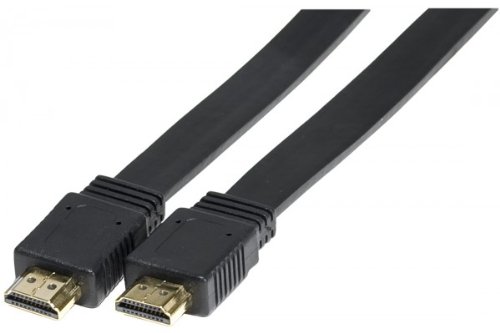 Connect 1,50 m High Speed Flat HDMI Schnur – Schwarz von Connect