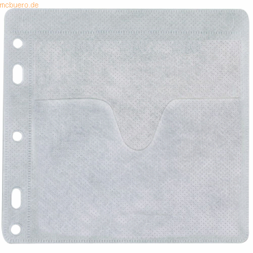 Connect CD/DVD Hüllen PP transparent gelocht VE=40 Stück von Connect