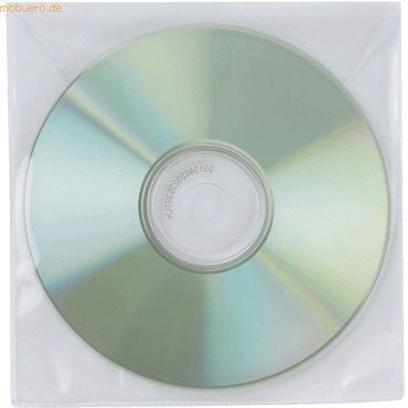 Connect CD/DVD Hüllen PP transparent ungelocht VE=50 Stück von Connect