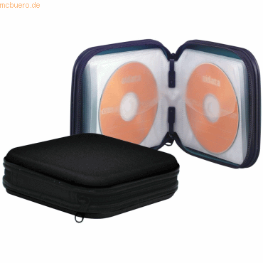 Connect CD-Tasche für 24 CD/DVD Nylon schwarz Connect CD-Tasche für 24 CD/DVD Nylon schwarz von Connect