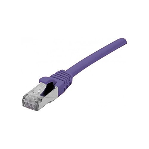 Connect EXC 854318 Netzwerkkabel aus Vollkupfer, Cat6a F/UTP, Violett von Connect