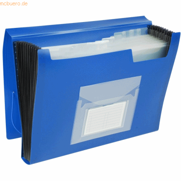 Connect Fächermappe A4 PP mit 13 Fächern blau Connect Fächermappe A4 PP mit 13 Fächern blau von Connect