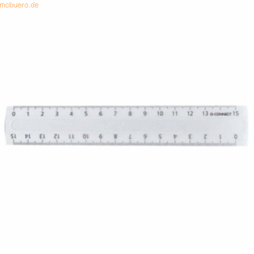 Connect Lineal Kunststoff transparent 15cm Connect Lineal Kunststoff transparent 15cm von Connect