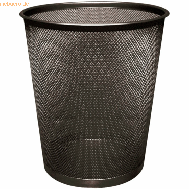 Connect Papierkorb Metall 19 Liter schwarz Connect Papierkorb Metall 19 Liter schwarz von Connect