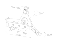 Connectech Universal-Kopfstützenhalter für Ipad/Tablet von Connectech beslag,møbler