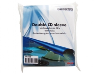Connectech Doppel-CD-Hülle. 50er Pack, transparent von Connectech beslag,møbler