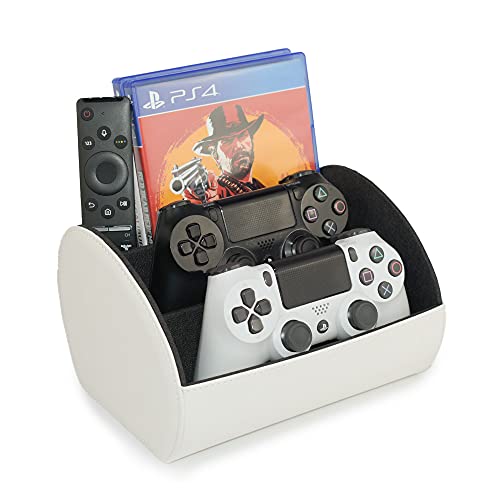 Video Game Controller Holder, Remote Control Holder and Charging Station for PS4, PS5 and Xbox Controllers and Nintendo Switch - Park & Play, White by Connected Essentials Video Game Controller Holder, Remote Control Holder and Charging Station for PS4, PS5 and Xbox Controllers and Nintendo Switch - Park & Play, White by Connected Essentials von Connected Essentials