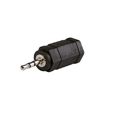 Connectland AD-Jack-3.5F-2.5M Adapter, Klinkenbuchse 3,5 mm auf Klinkenstecker 2,5 mm, Schwarz von Connectland