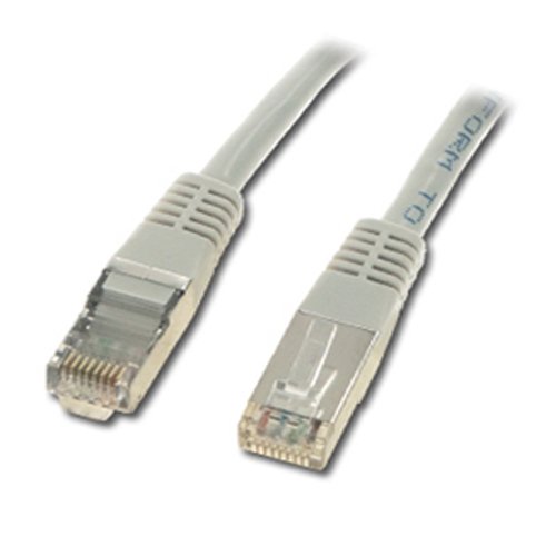 Connectland Kabel Netzwerk RJ45 Recht f/UTP CAT6, geschirmt, weiß weiß 0,5 m von Connectland