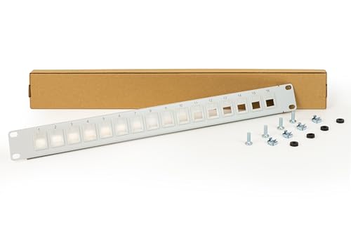 Connetto - Blanko-Patchpanel grau 16 Ports von Connetto