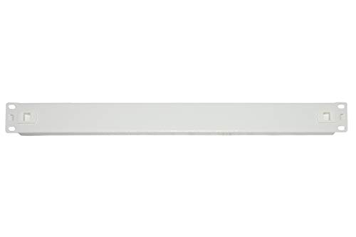 Connetto - Blindblende 1 Einheit für Rackschränke 19" Farbe grau Schnappverschluss von Connetto