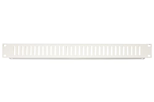Connetto - Blindblende belüftet 1 Einheit für Rackschränke 19" grau inkl. Schrauben von Connetto