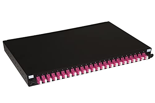 Connetto CO24LC4P Glasfaserplatte 19" mit 24 OM4 Duplex-LC-Adaptern Tiefe 250 mm mit installierten Pigtail Farbe schwarz Abmessungen 43 x 28 x 4 cm Einheit 1 Connetto CO24LC4P Glasfaserplatte 19" mit 24 OM4 Duplex-LC-Adaptern Tiefe 250 mm mit installierten Pigtail Farbe schwarz Abmessungen 43 x 28 x 4 cm Einheit 1 von Connetto