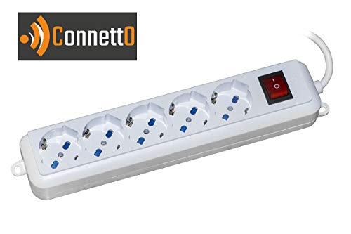 Connetto MULTIPRESSE 5 UNIVERSAL ITA/SCHUKO 10/16 A - Spina 16 A mit Schalter Kabel MT 3 von Connetto