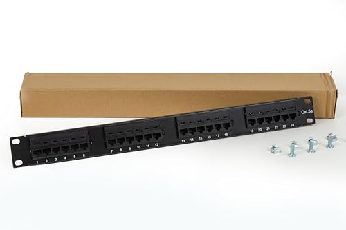 Connetto - Patchpanel 24 Port 19" utp Kategorie 5e Klemmleiste Typ 110 IDC von Connetto