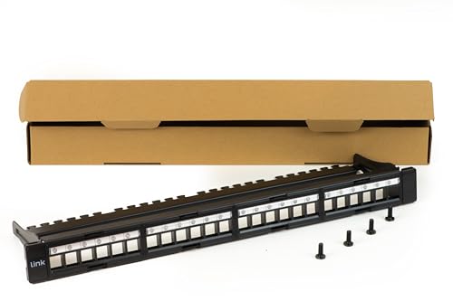 Connetto - Patchpanel mit 24 Anschlüssen ohne Module mit abnehmbaren Rahmen Connetto - Patchpanel mit 24 Anschlüssen ohne Module mit abnehmbaren Rahmen von Connetto