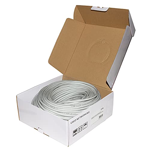 Connetto - Rolle Netzwerkkabel Kategorie 6a ungeschirmt utp awg24 halogenfrei flexibel Farbe grau 100 m von Connetto