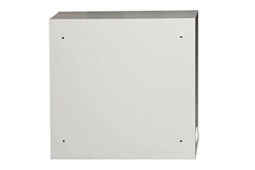 Connetto - Wandbox dvr/nvr 2 Schlösser mit aufklappbarem Regal und verstellbaren Verriegelungen, VESA-Anschluss für Monitor inklusive hellgrau von Connetto