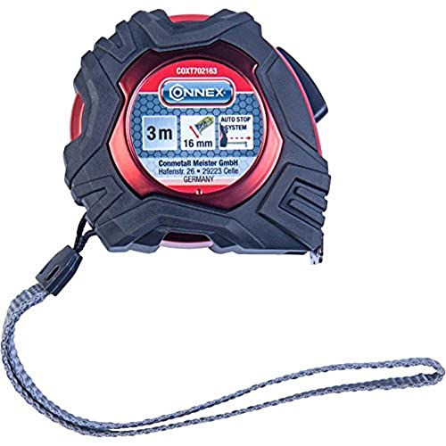 Connex COXT702255 Rollbandmaß Autostop, Länge 5 m, Breite 25 mm von Connex