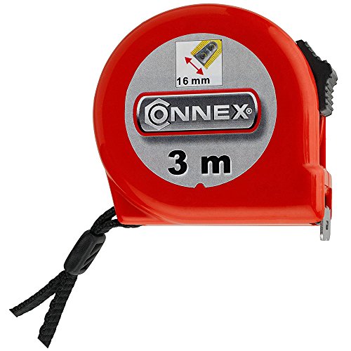 Connex Rollbandmaß 3 m / 16 mm, Stopptaste, magnetisch, COXT701163 von Connex