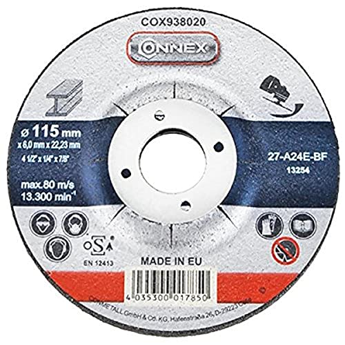 Connex cox938020 versetzt Metall Entgraten Disk durchmesser 115 mm Breite 6 mm von Connex