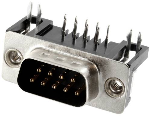 Connfly DS1037-09MNBKT7-0CC D-SUB Stiftleiste Polzahl (num): 9 Lötpins Tray von Connfly