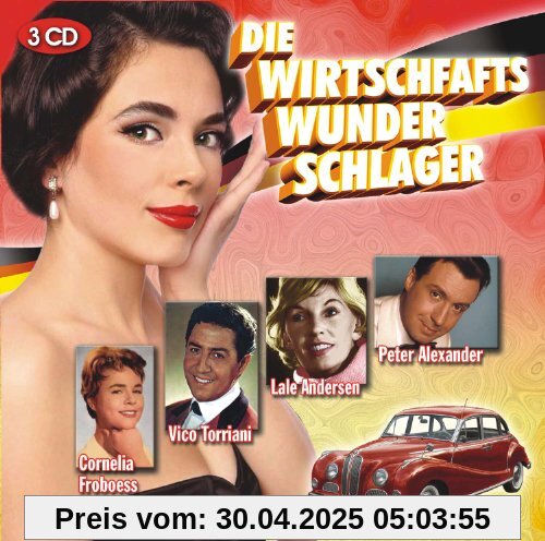 Die Wirtschaftwunder Schlager - 3 CD von Conny Froboess