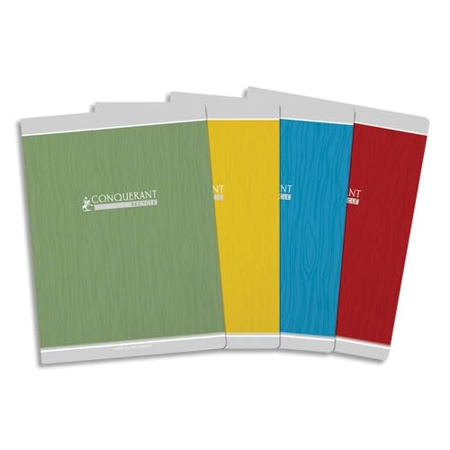 Conquérant Recyceltes Notizbuch, 24 x 32 cm, große Karos, 96 Seiten, geheftet, Einband, Karten, verschiedene Farben Conquérant Recyceltes Notizbuch, 24 x 32 cm, große Karos, 96 Seiten, geheftet, Einband, Karten, verschiedene Farben von Conquerant