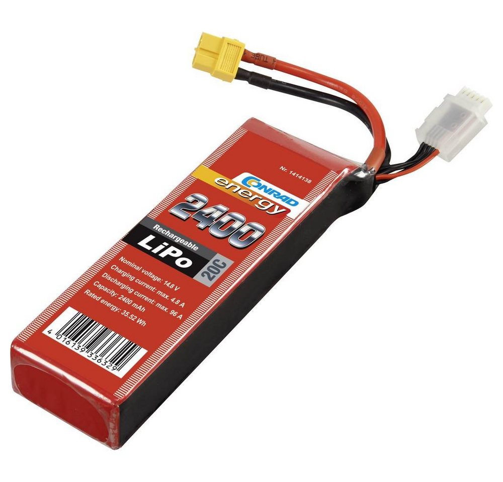 Conrad energy 14.8V 2400 mAh 20C Eco-Line LiPo-Akku Akku Conrad energy 14.8V 2400 mAh 20C Eco-Line LiPo-Akku Akku von Conrad energy