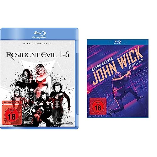 Resident Evil 1-6 [Blu-ray] & John Wick - Kapitel 1-3 [Blu-ray] von Constantin Film (Universal Pictures)
