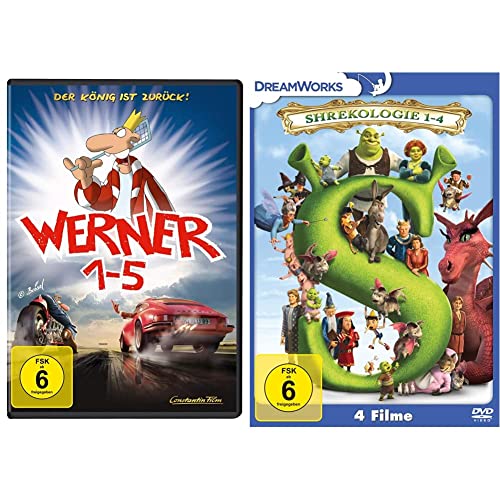 Werner 1-5 Königsbox [5 DVDs] & Shrekologie 1-4 [4 DVDs] von Constantin Film (Universal Pictures)