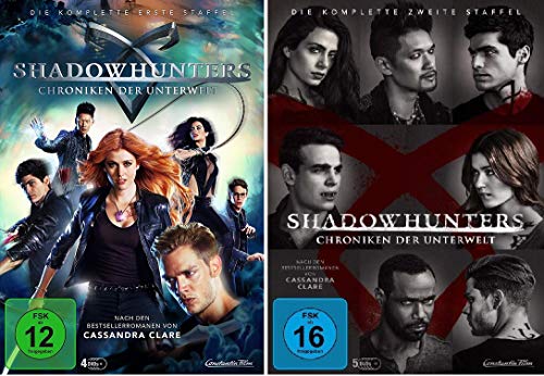 Shadowhunters - Die komplette erste + zweite Staffel im Set - Deutsche Originalware [9 DVDs] von Constantin Film