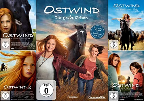 Ostwind - alle 5 Kinofilme einzeln im Set 1+2+3+4+5 (Ostwind 1 / Ostwind 2 / Aufbruch nach Ora / Aris Ankunft / Der große Orkan) im Set - Deutsche Originalware [5 DVDs] von Constantin Video