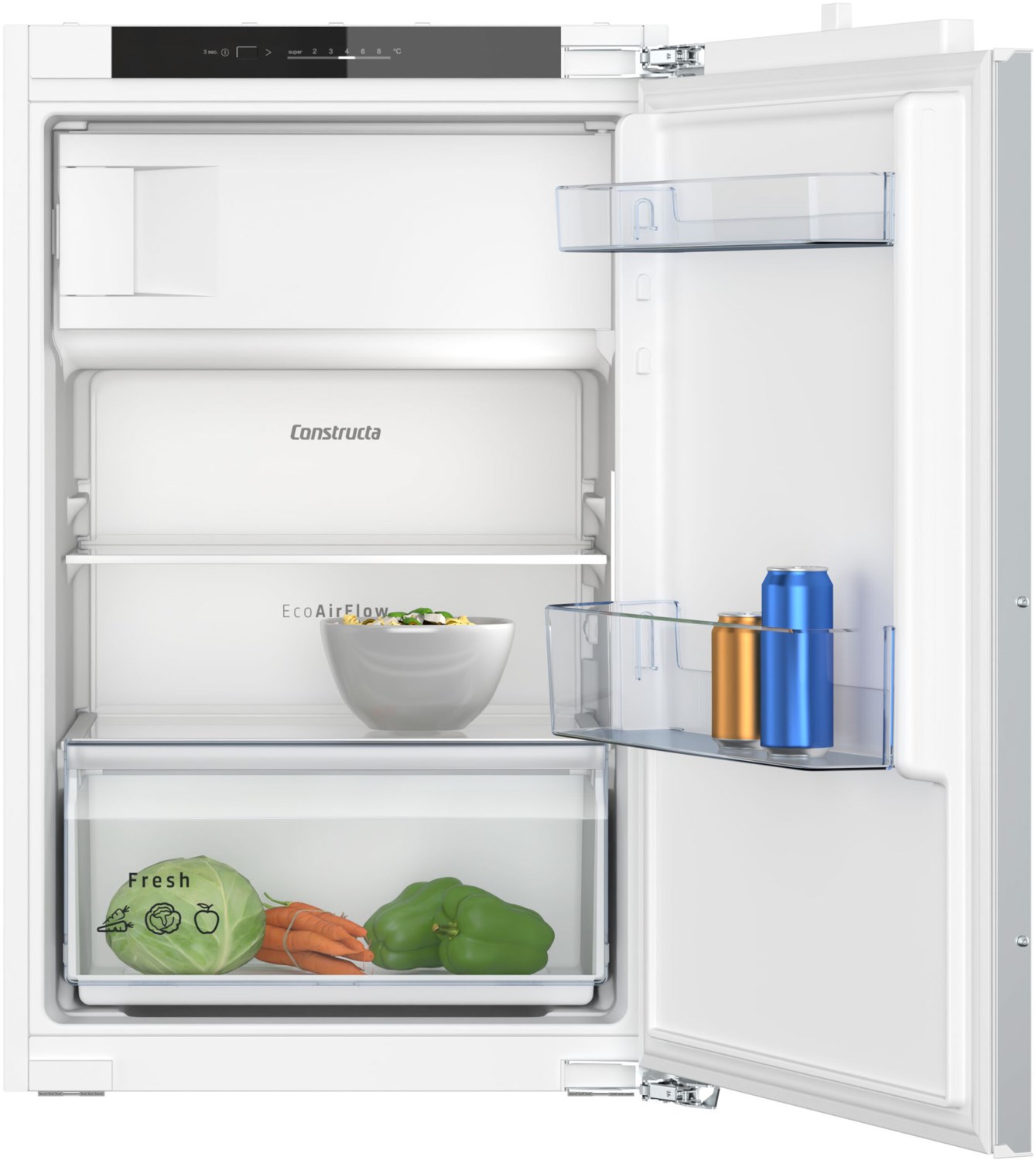 CK222EFE0 Einbau-Kühlschrank mit Gefrierfach weiß / E von Constructa