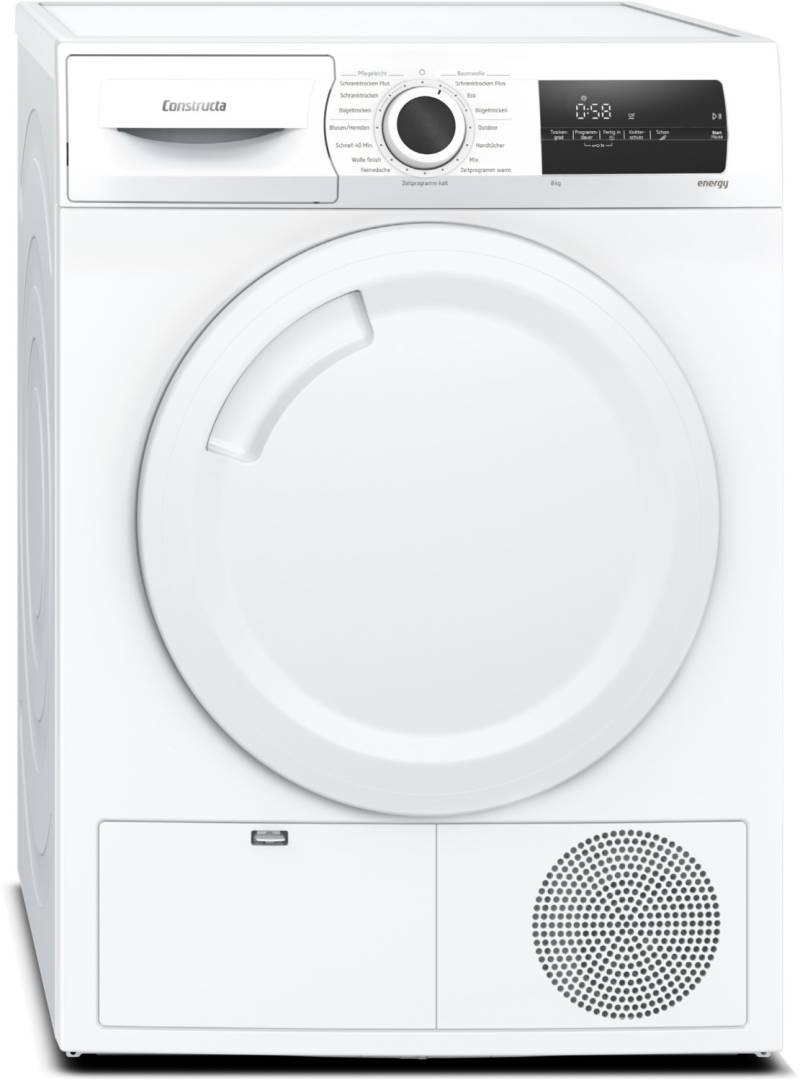 CWK3R208 Wärmepumpentrockner weiss / A++ von Constructa