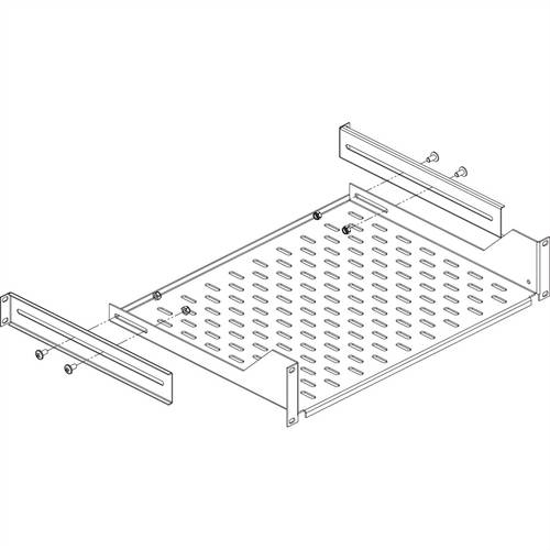 Conteg 26205052 19 Zoll Winkeladapter Schwarz von Conteg