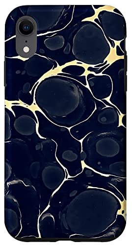 Abstrakte Kunst im Stil von Alkoholtinte in Dunkelblau Hülle für iPhone XR Abstrakte Kunst im Stil von Alkoholtinte in Dunkelblau Hülle für iPhone XR von Contemporary Abstract Art Gifts And Tees by taiche