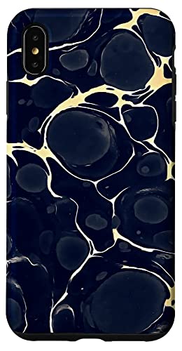 Abstrakte Kunst im Stil von Alkoholtinte in Dunkelblau Hülle für iPhone XS Max Abstrakte Kunst im Stil von Alkoholtinte in Dunkelblau Hülle für iPhone XS Max von Contemporary Abstract Art Gifts And Tees by taiche