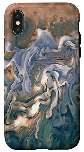 Blue and Calm Seashore Abstrakte Kunst Hülle für iPhone X/XS Blue and Calm Seashore Abstrakte Kunst Hülle für iPhone X/XS von Contemporary Abstract Art Gifts And Tees by taiche