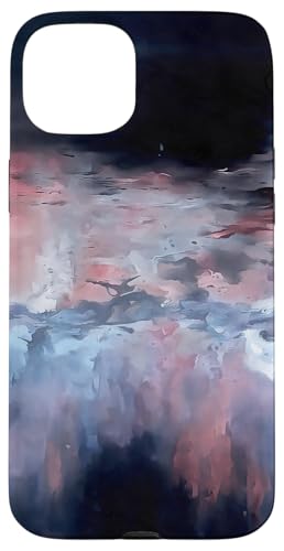 Eine himmlische weltfremde und spirituelle abstrakte Landschaft v3 Hülle für iPhone 15 Plus von Contemporary Abstract Art Gifts And Tees by taiche