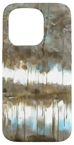 Woodland And Wetland Blue Greige Abstrakte Kunstmalerei II Hülle für iPhone 15 Pro Woodland And Wetland Blue Greige Abstrakte Kunstmalerei II Hülle für iPhone 15 Pro von Contemporary Abstract Art Gifts And Tees by taiche