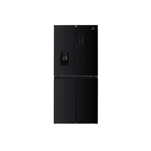 4-türiger Kühlschrank mit Wasserspender 446 l absolut kein Frost L79 cm x H 180 cm Schwarz Klasse D 4-türiger Kühlschrank mit Wasserspender 446 l absolut kein Frost L79 cm x H 180 cm Schwarz Klasse D von Continental Edison